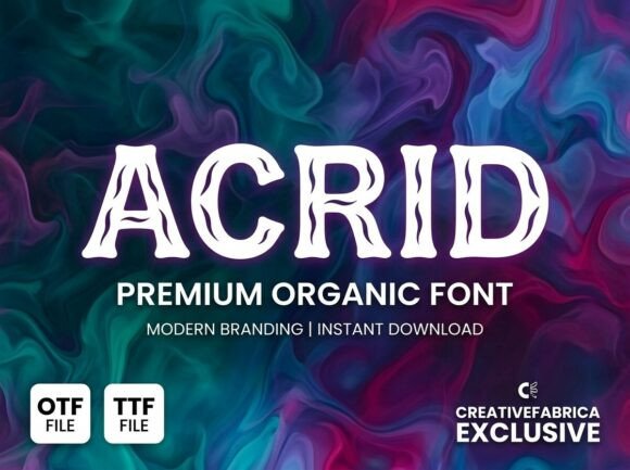 Acrid: The Bold Display Font for Modern Design