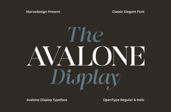 Avalone: A Typeface for Timeless Elegance