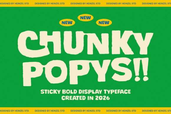 Chunky Popys: The Bold Display Typeface for Impactful Design