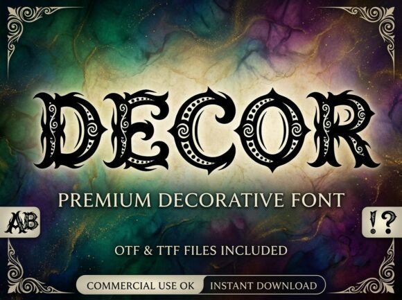 Decor: The Gothic Font for Bold Design