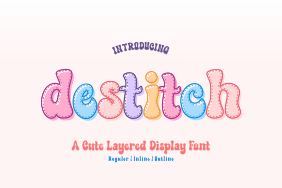 Destitch: A Playful Font for Creative Design