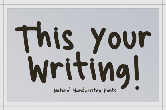 Elevate Your Designs with This Your Writing Font