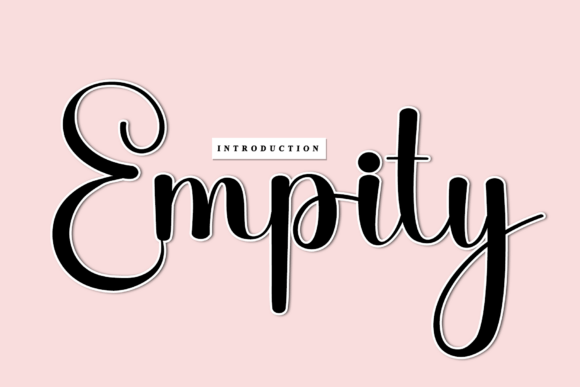 Empity: A Timeless Handwritten Font for Modern Design