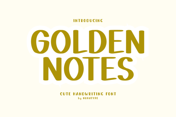 Golden Notes: A Sassy Handwritten Font for Modern Design