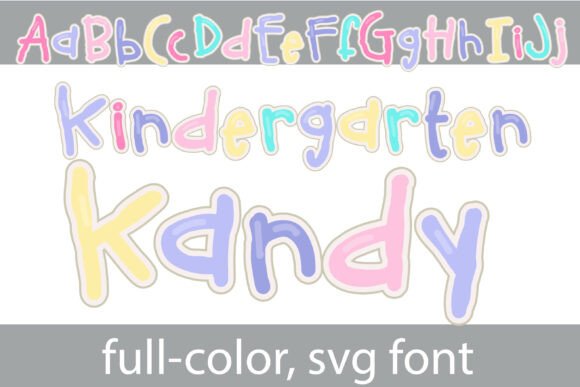 Kindergarten Kandy: A Playful SVG Font for Creative Projects