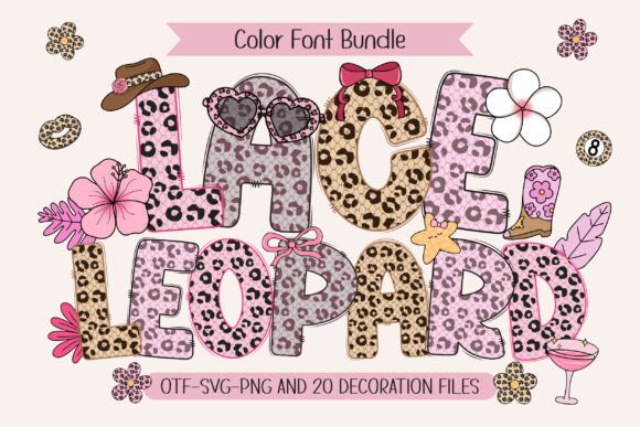 Lace Leopard: A Unique Color Font for Modern Design