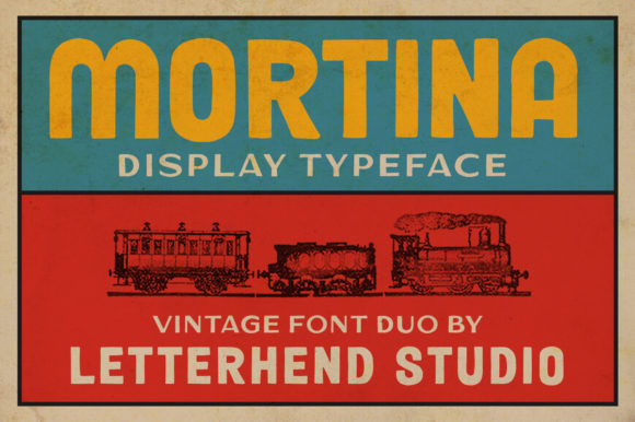 Mortina: A Vintage Sans Serif Font Duo for Modern Design