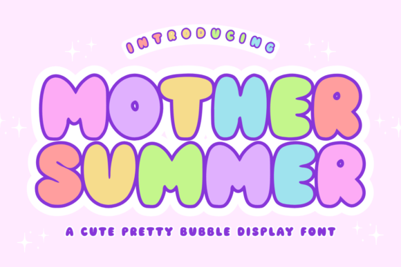 Mother Summer: The Retro Bubble Font for Whimsical Design