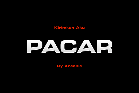 Pacar: A Bold Display Font for Modern Design