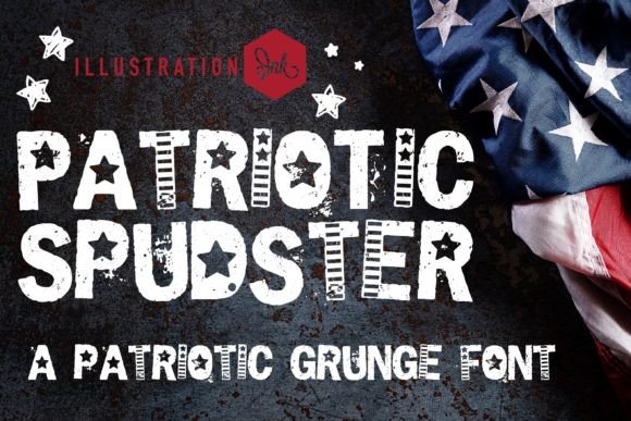 Patriotic Spudster: A Star-Spangled Design Asset