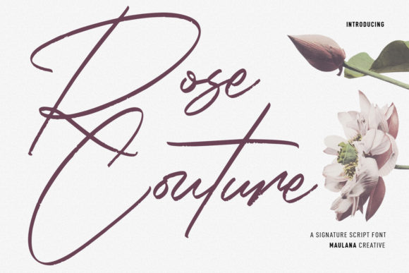 Rose Couture: A Modern Script for Expressive Design