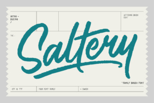 Saltery: A Fresh Brush Font for Modern Design