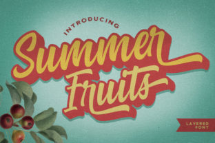 Summer Fruits: A Fresh Take on Handwritten Typography