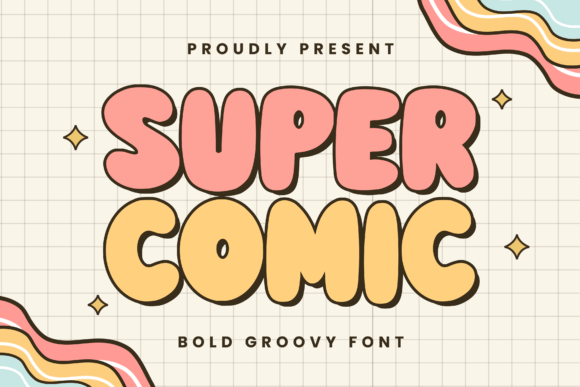 Super Comic: A Groovy Retro Font for Vibrant Design