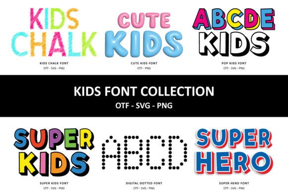 Unleash Creativity with the Kids Font Collection